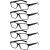 Reading Glasses 5 Pairs Quality Readers Spring Hinge Glasses for Reading for Men and Women