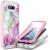 E-Began Case for LG Phoenix 5, K31 Rebel (L355DL) with [Built-in Screen Protector], Full-Body Protective Case Cover for LG Aristo 5/K31/Tribute Monarch/K8X/Fortune 3/Risio 4 -Marble Design Fantasy