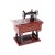 Vintage Mini Sewing Machine Music Box QX Multicolour